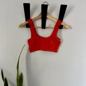Arq Wide Strap Bra in Cadmium